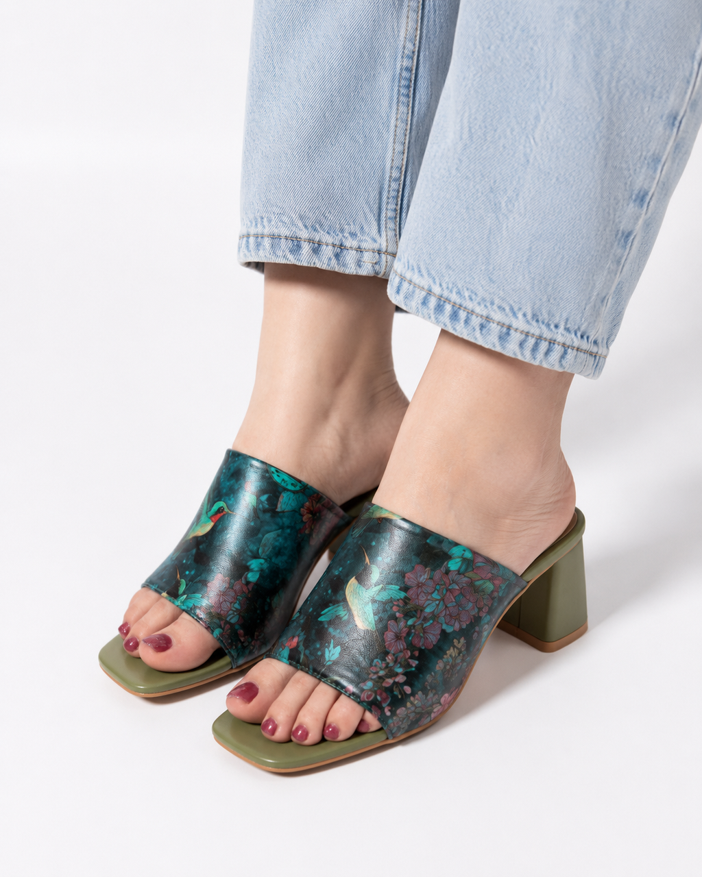 Green Block Heel