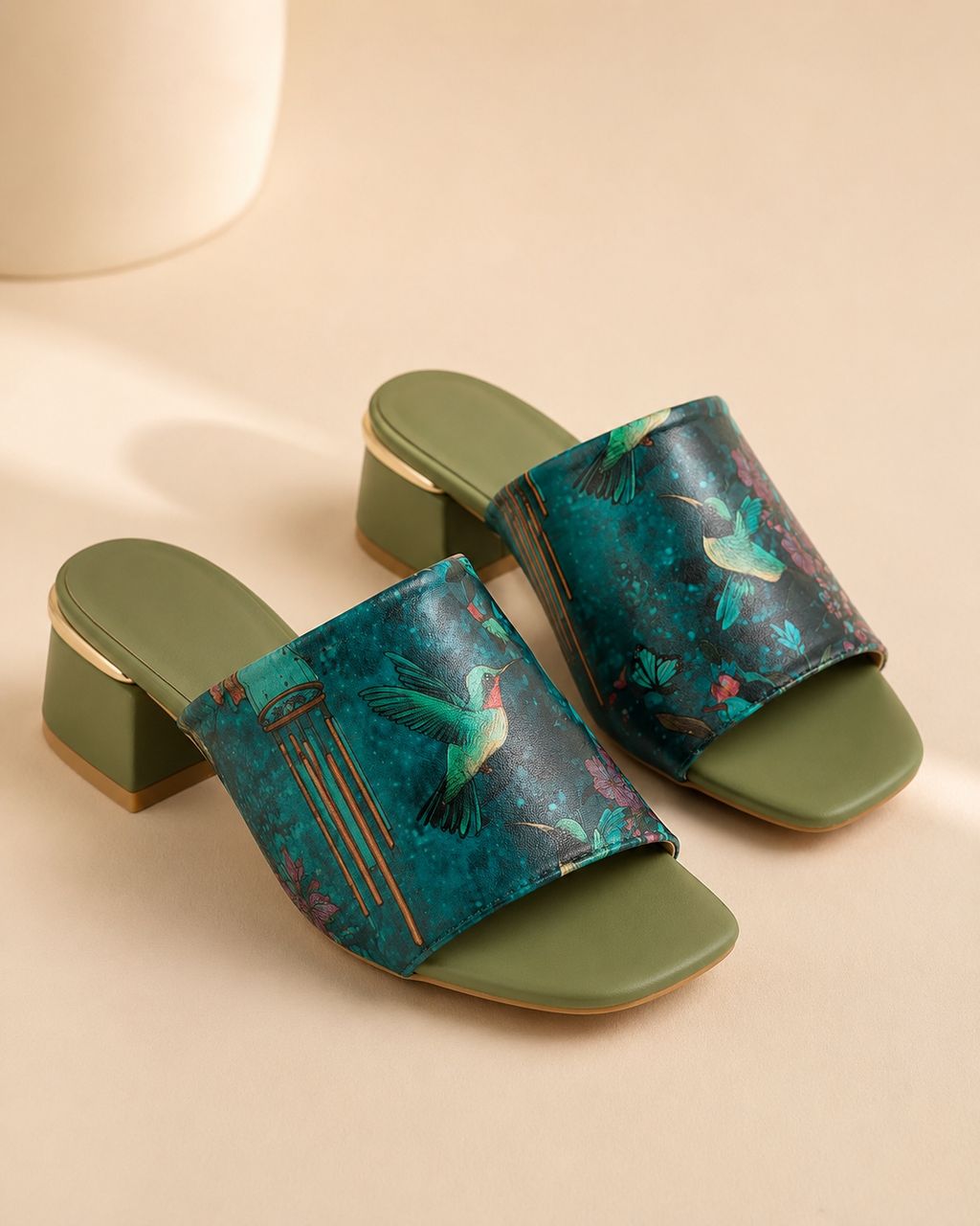 Green Block Heel