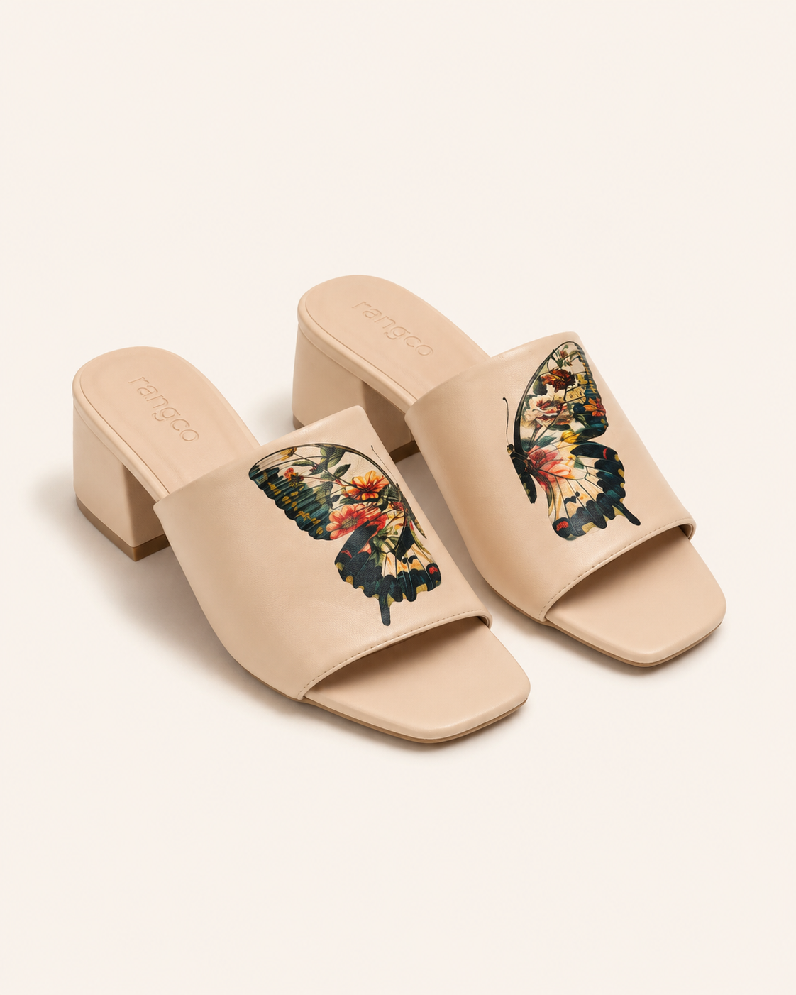 butterfly block heel
